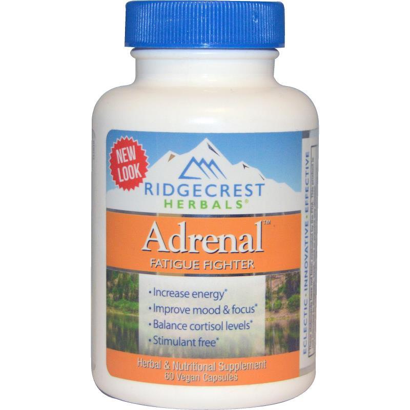 Комплекс для Ліквідації Втоми, Adrenal Fatigue Fighter, RidgeCrest Herbals, 60 гельових капсул