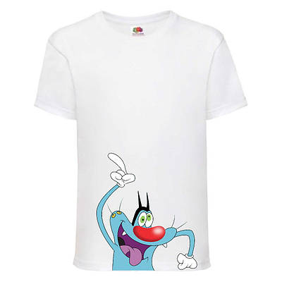 Футболка дитяча Оггі і таргани (Oggy and cockroaches) біла (top OG3 wh)