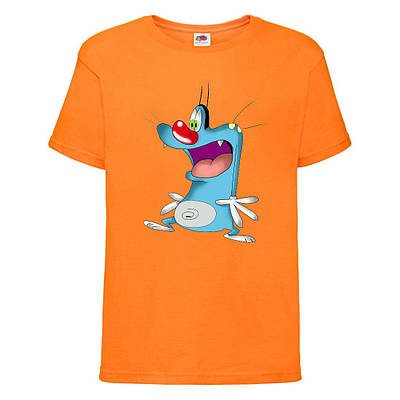 Футболка дитяча Оггі і таргани (Oggy and cockroaches) помаранчева (top OG or1)