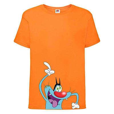 Футболка дитяча Оггі і таргани (Oggy and cockroaches) помаранчева (top OG or3)
