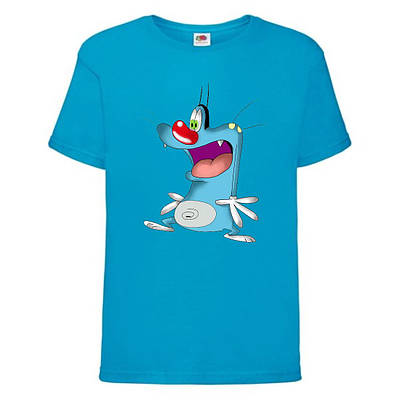 Футболка дитяча Оггі і таргани (Oggy and cockroaches) синя (top OG blu1)