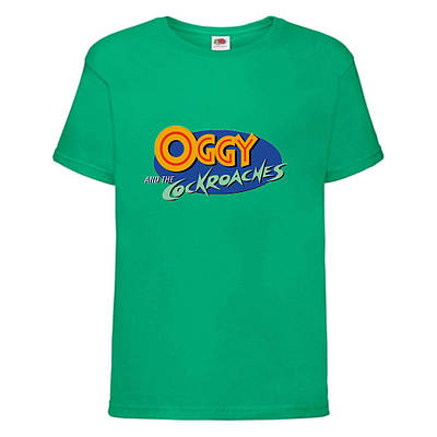 Футболка дитяча Оггі і таргани (Oggy and cockroaches) зелена (top OG grn6)