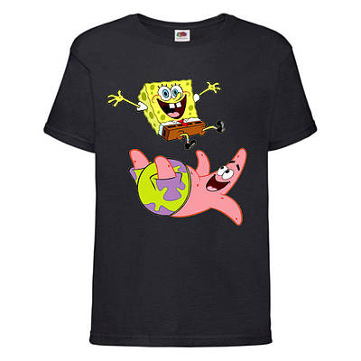 Футболка дитяча Спанч Боб (Sponge Bob) чорна