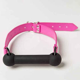 Бдсм кляп в рот Silicone Luxury Fetish, Pink & Black