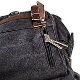 Сумка-рюкзак на одне плече Vintage 20143 Чорна, фото 4