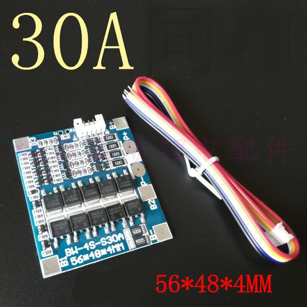 BMS Контроллер Заряда/разряда, Плата Защиты 4S LifePO4 12.8...14.4V 30A ...