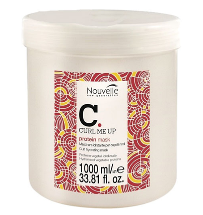 Маска протеїнова живить для пошкодженого волосся Nouvelle Curl Me Up Protein 1000 мл, фото 1