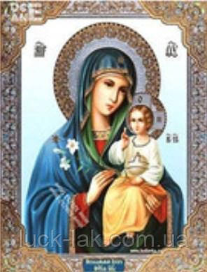 Алмазна вишивка, Ікона Божої Матері, 30х40 см, дзеркальні стрази