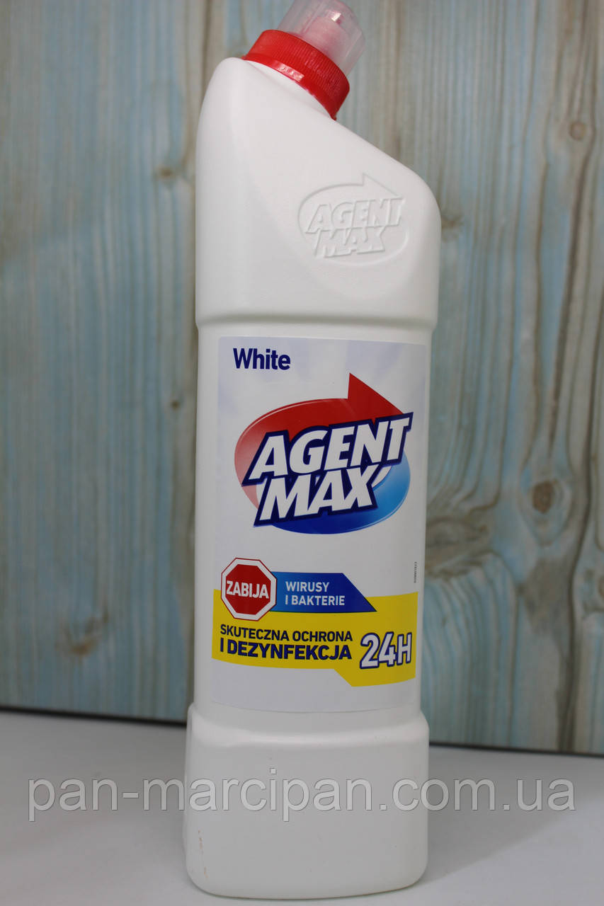 Засіб для унітазів Agent Max White 1L Польща