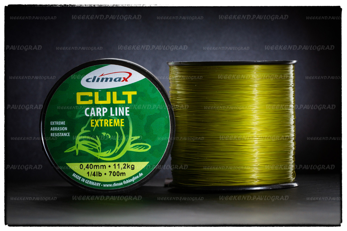 Волосінь Climax CULT CARP EXTREME LINE Olive 0,30 мм 7,1 кг 1200 м