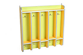 Вішалка для рушників з поличкою на 10 гачків.