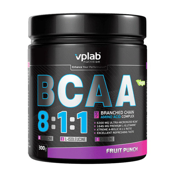 Амінокислоти VP Lab BCAA 8:1:1 300 г Топ продаж