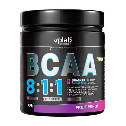 Амінокислоти VP Lab BCAA 8:1:1 300 г Топ продаж, фото 1
