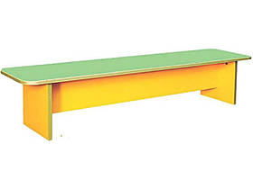 Лава дитяча для роздягальні з заокругленими кутами