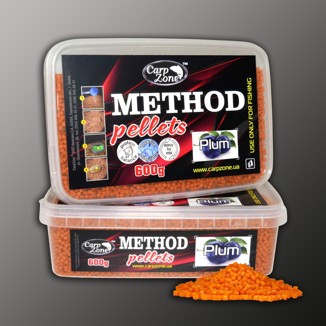 Метод-Стік Мікс Пелетс Слива Method & Stick Mix Pellets Plum 2-4mm 600g, фото 1