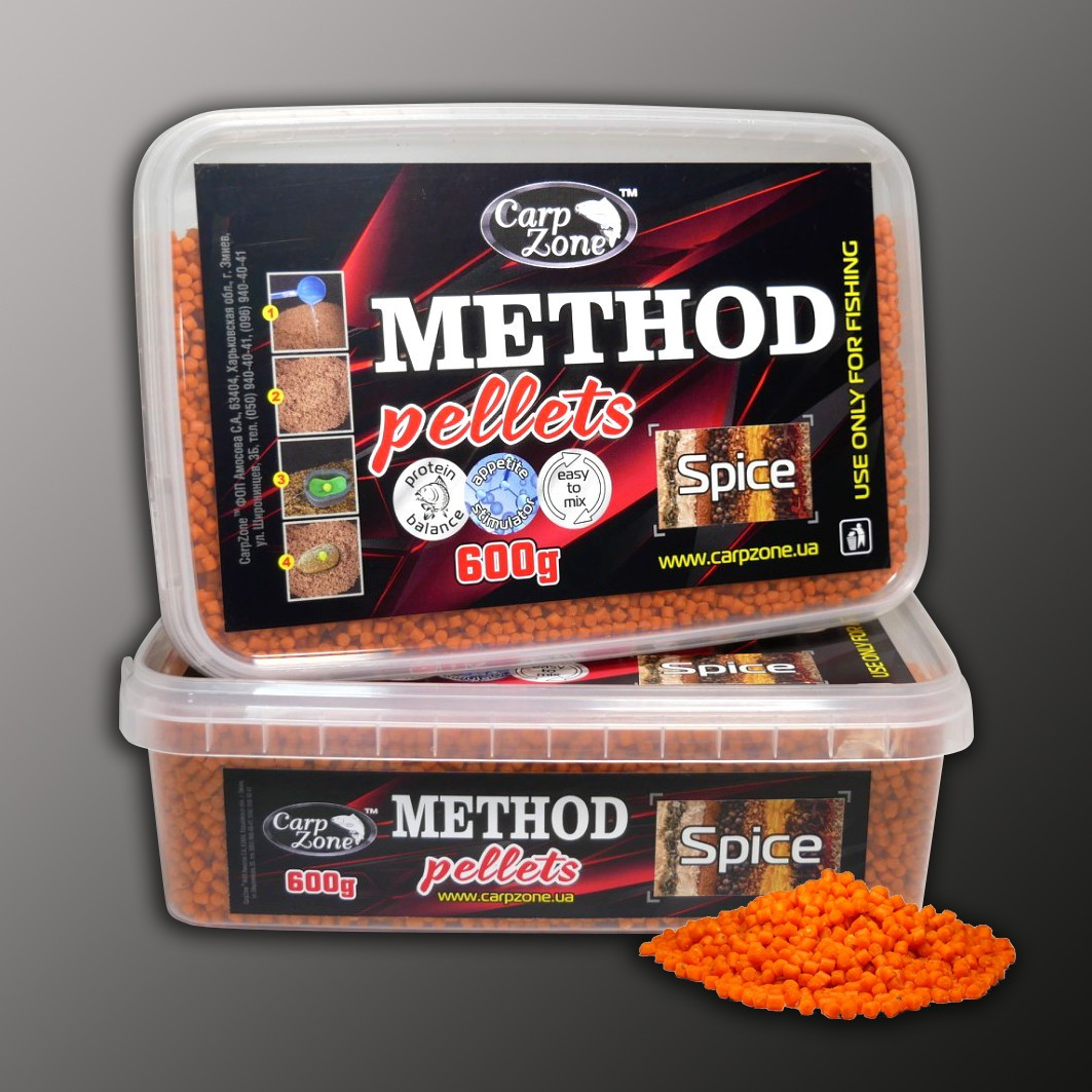 Метод-Стік Мікс Пелетс Спеції Method & Stick Mix Pellets Spice 2-4mm 600g, фото 1