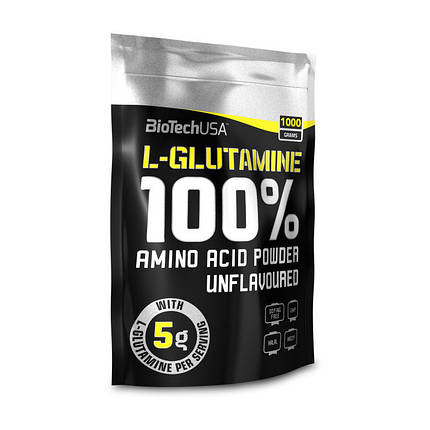 Глютамін BioTech 100% L-Glutamine 1 кг, фото 1