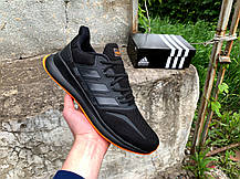 Чоловічі кросівки Adidas Runfalcon Black чорні, фото 5