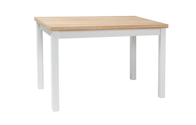 Стіл кухонний Signal Adam 120х68см дуб ланселот з каркасом білий Стіл кухонний Signal Adam 120х68см дуб ланселот з каркасом білий