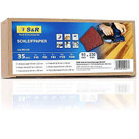 Набір шліфувальних аркушів S & R 93x230 мм, 35 шт