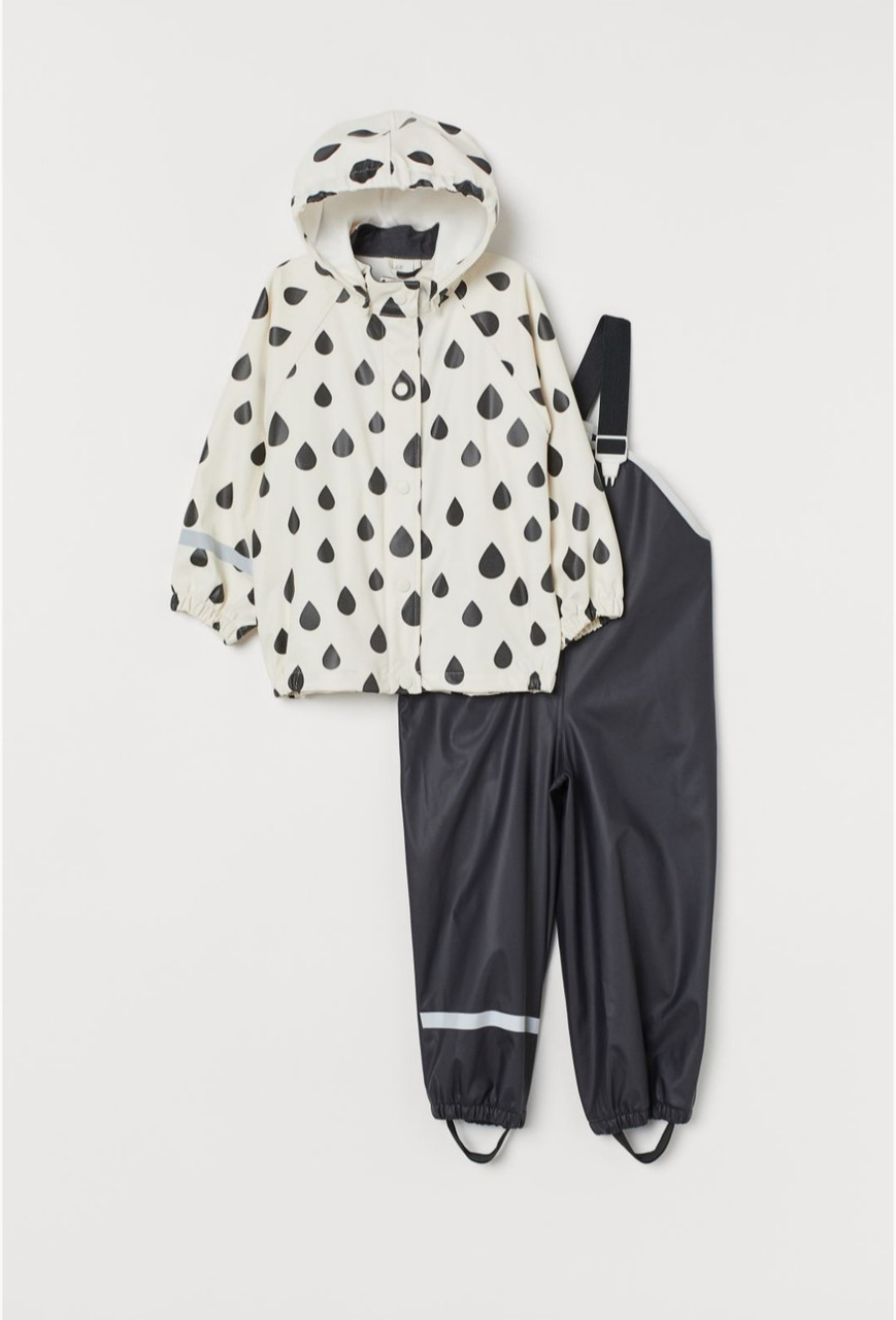 Костюм для дівчинки водонепроникний білий неутеплений H&M р. 98/104см (3-4 роки)