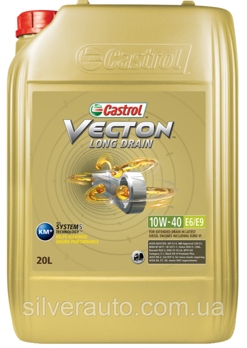 Моторное масло Castrol Vecton Long Drain 10W-40 E6/E9 20л - фото 1 - id-p107353172