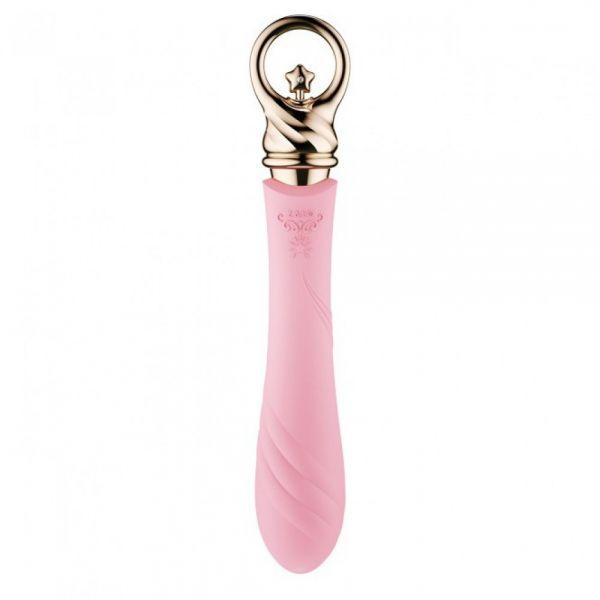 Класичний силіконовий вібратор з підігрівом Zalo Courage Fairy Pink Рожевий, фото 1