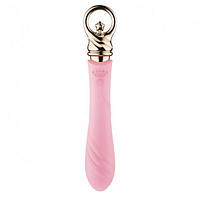 Класичний силіконовий вібратор з підігрівом Zalo Courage Fairy Pink Рожевий