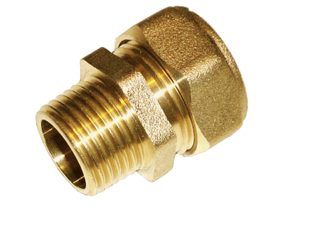 Фитинг муфта наружная резьба 1/2 дюйма латунный для гофра трубы ...