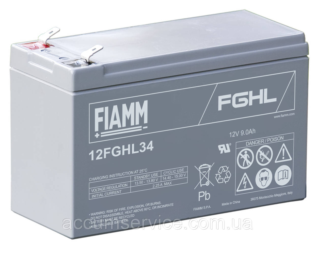 Акумулятор FIAMM 12FGHL34 — 12 V 8,4 Ah