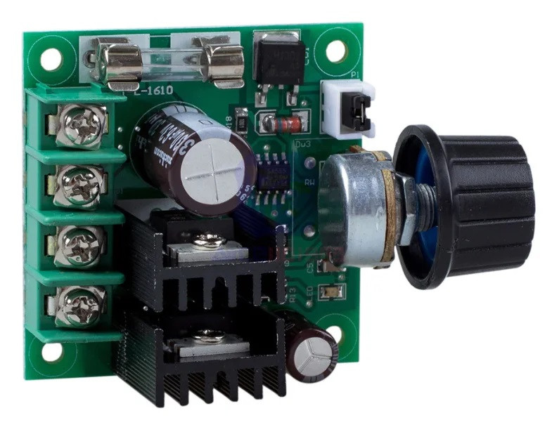 ШІМ-контролер. Керування швидкістю двигуна постійного струму з регулюванням 12-40 В 10 А, фото 1