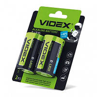 Батарейка Videx LR20 D blist 2