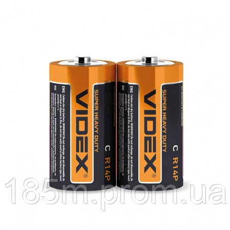 Батарейка Videx R14 C shrink 2 - фото 1 - id-p93971054
