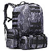 Рюкзак тактичний 55 л, B08, з підсумками, 55х40х22 см, Пісочний / Військовий штурмовий рюкзак на MOLLE, фото 7