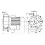 Насос Emaux AFS40 (380В, 75 м3/ч, 4HP), фото 2