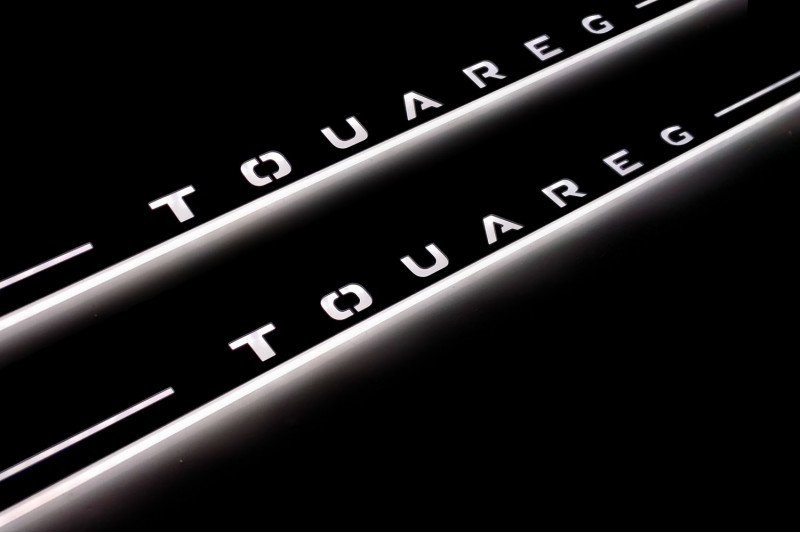 Накладки на пороги з підсвіткою для Volkswagen Touareg III (2018-н.д.), фото 1