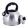 Чайник Kamille Сірий 2л з нержавіючої сталі зі свистком KM-0693N, фото 8