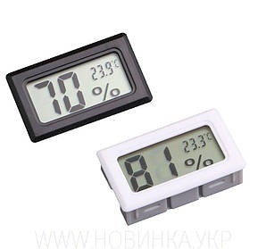 Термометр-гігрометр (-50 + 70) батар.2*1.5В Розмір: 4.8*3*1.6 см/1.9*1.2 * 0.63in (прибл.)