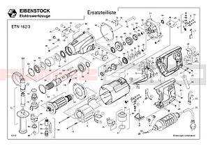 Запчастини Eibenstock ETN 162/3 (схема)