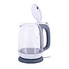 Чайник Kamille 1,7 л електричний з боросилікатного скла KM-1720G, фото 3