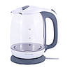 Чайник Kamille 1,7 л електричний з боросилікатного скла KM-1720G, фото 6