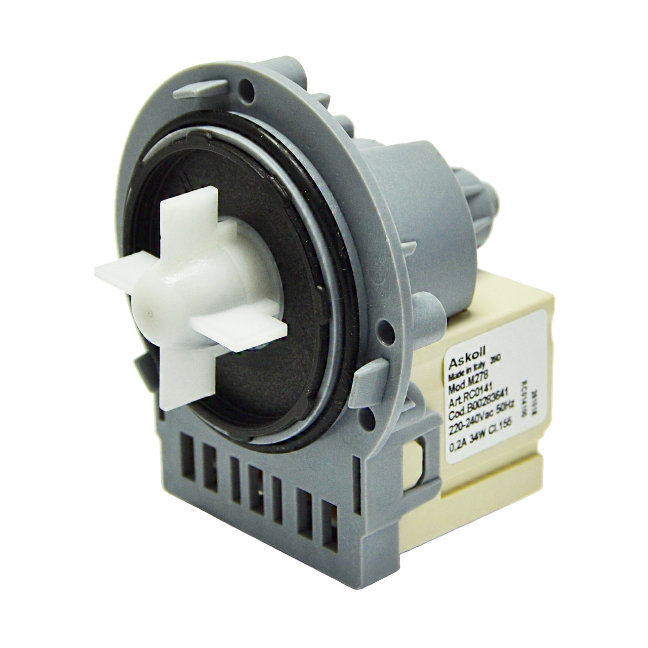 Насос  для пральної машини Ariston, Indesit (контакти під фішку)