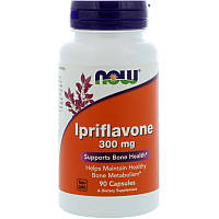 Иприфлавон, Ipriflavone, Now Foods, 300 мг, 90 капсул