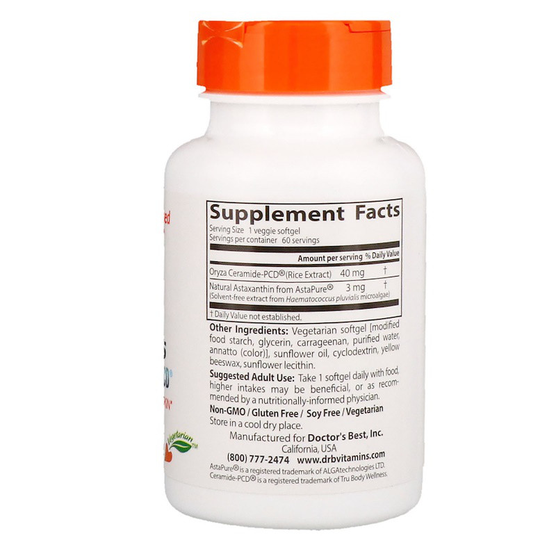 Купить Doctor's Best, Церамиды красоты с Ceramide-PCD, цена 1488 ...