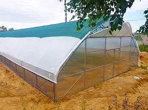 Фермерська теплиця під подвійний шар плівки "Фермер ПРОФІ-У" 10Х50 (крок 2 м)
