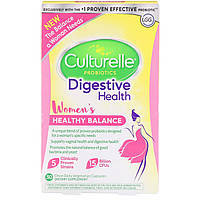 Culturelle, Probiotics, Digestive Health, Women's Healthy Balance, 30 Once Daily Vegetarian Capsules