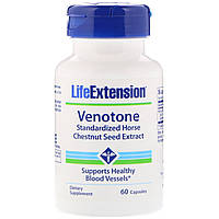 Венотон, Venotone, Life Extension, 60 капсул