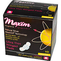 Maxim Hygiene Products, Ультратонкі прокладки з крильцями, звичайні, 10 шт.