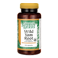 Дикий Ямс, Wild Yam Root, Swanson, 405 мг, 100 капсул