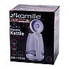 Чайник електричний Kamille 1.5 л з синім LED-підсвічуванням і сталевими декоративними вставками KM-1701A, фото 4